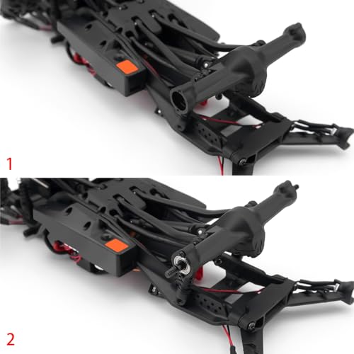 Que-T Heavy Duty Steel CVD Driveshafts Standard Length Front Rear Drive Shafts for 1/30 Axial Scx30 RC Crawler Car - size: Standard Length
