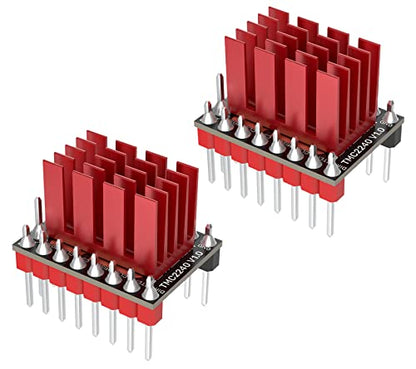 BIGTREETECH TMC2240 V1.0 Stepper Motor Driver Ultra-Silent Driver with Heatsink Up to 36V Support High-Speed Printing For Manta M8P/M5P/M4P, Octopus, Octopus Pro, SKR 3 EZ, SKR 3 Control Board (2 PCS) - style: TMC2240*2