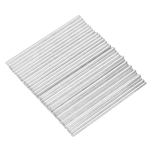 MECCANIXITY 40pcs 2mmx60mm Toys Shaft Round Rod Axles Drive Shaft for DIY RC Car Truck Boat Helicopter Model Part, Silver - size: 2mmx60mm