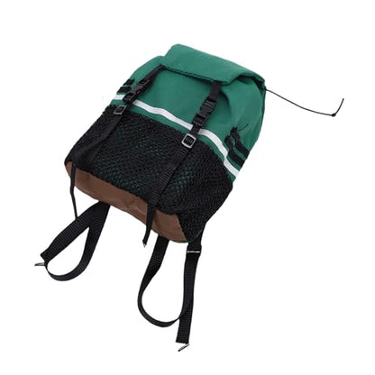 Yctze RC Simulation Backpack, Oxford Cloth Storage Bag, Stickers Backpack with Customization, Ideal for SCX10, 1/8 & 1/10 Scale RC Crawlers (Green) - color: Green