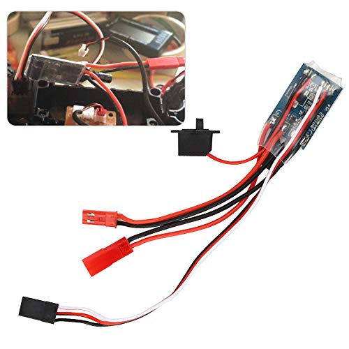 Brushless ESC, 30A Multiple Protection RC Speed Controller, Waterproof for 1/24 1/28 Scale RC Car Boat Racing Off-Road Water Sports Enthusiasts