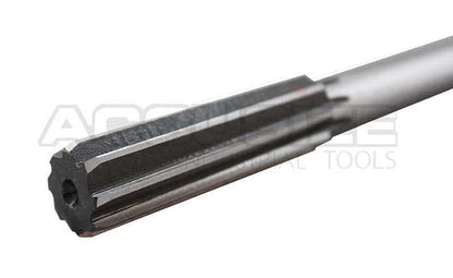 Accusize Industrial Tools Chucking Reamer, 18.0 mm, 0400-5180 | 18.0 mm ANSI HSS M2 Straight Shank Straight Flute Chucking Reamers, Right Hand, 14.24 mm Shank, 8 Flute, 9 in OAL - size: 18.0 mm