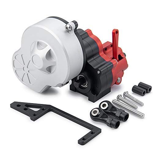 QUE-T Aluminum Dig Gearbox Complete Transmission Case for 1/10 Axial SCX10 | with Gear