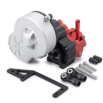 QUE-T Aluminum Dig Gearbox Complete Transmission Case for 1/10 Axial SCX10 | with Gear