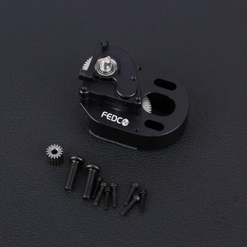 SCX24 Transmission for 370 Motor with Steel Gear for SCX24 Upgrades | SCX24 Gearbox Complete Transmission Case For Axial 1/24 RC Crawler