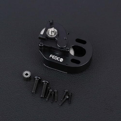 SCX24 Transmission for 370 Motor with Steel Gear for SCX24 Upgrades | SCX24 Gearbox Complete Transmission Case For Axial 1/24 RC Crawler