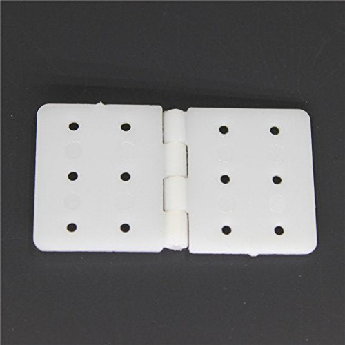 20x37 mm 0.79" x1.46'' Standard Size Pinned Nylon Hinge RC Model Airplane Parts Replacement (Pack of 20)