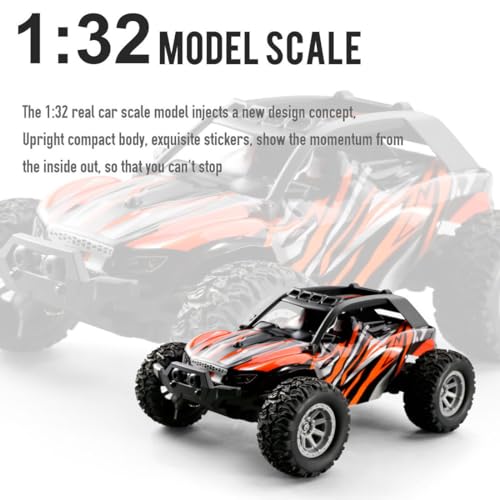 RC Remote Control Car, 20 km/h High Speed RC Offroad Race Car, 2.4Ghz 1:32 RC Mini Electric Drift Off-Road Vehicle Model
