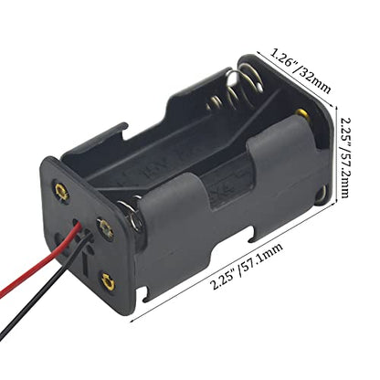 4 Pack Battery Holder 4 Cell AA Battery Container Holder Case with JST Plug Connector for RC Car Truck Airplane