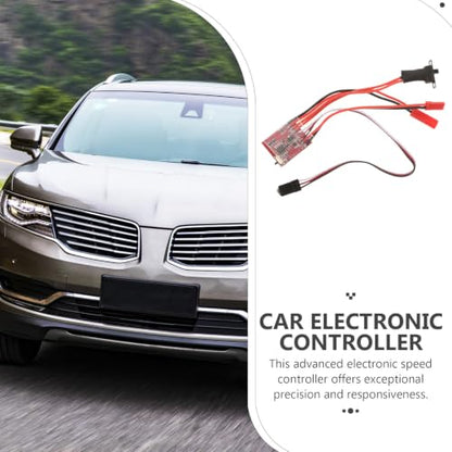SHINEOFI 30a Brushed Motor Esc with Brake for Rc Car and Vessel, Dual Way Speed Controller with Precision and Responsiveness, Lightweight Abs Material for Marine Use in Different Water