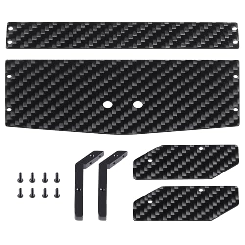 QUE-T 1/16 Tail Wing Carbon Fiber& Aluminium Rear Wing for Losi Mini-B RC Buggy Car Upgrade