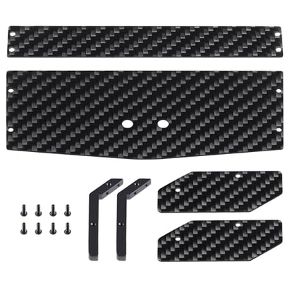 QUE-T 1/16 Tail Wing Carbon Fiber& Aluminium Rear Wing for Losi Mini-B RC Buggy Car Upgrade