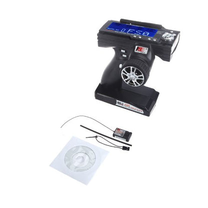 GoolRC Flysky FS-GT3B RC Transmitter with FS-GR3E Receiver, 2.4GHz 3 Channel RC Car Boat Remote Controller and Receiver