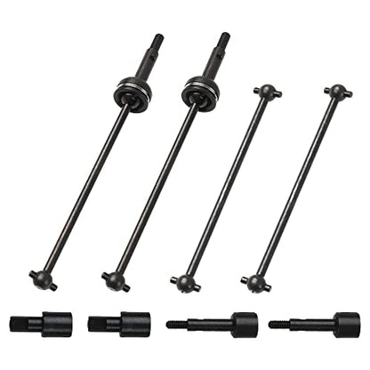 ShareGoo Metal 144001 CVD Drive Shaft Differential Cup Wheel Axle Stub Wheel Shaft Cup Compatible with WLtoys 144001 1/14 RC Car (Black) - color: Black