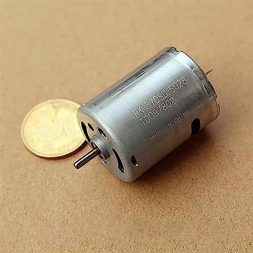 Gear Motor,dc Geared Motor,Small Motor,370 Carbon Brush Motor, DC 3.7V-11.1V 51000RPM, RK-370SD-5028 Ultra-High Speed Power Motor for DIY RC Toy Car Boat Water Gun Model