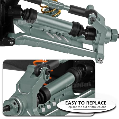 Drive Shaft Axles Upgrades Part for 1/10 4WD Slash/Rustler/Stampede/Jat0 4X4(BL-2s)(VXL),F0rd F15O,RC Front & Rear Steel DriveShaft CVD w/Hex Hops Up,#9051#9052,Titanium - color: Titanium - (4pcs Driveshafts)