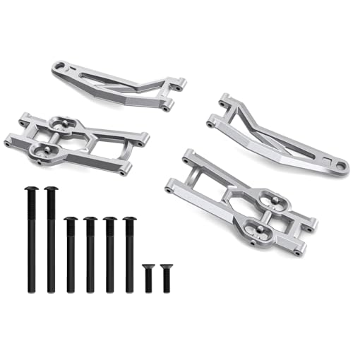Hosim Upgraded Metal Rear Rocker Arm and Upper Swing Arm Genuine Parts for Hosim X08 X07 X07W X15W RC Car – FY-JSB02-S for C12007&C12009 Replacement