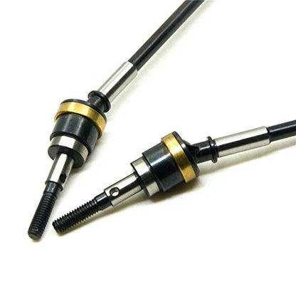 QUE-T Heavy Duty Steel Front CVD Drive Shaft for 1/10 RC Axial Wraith 90018