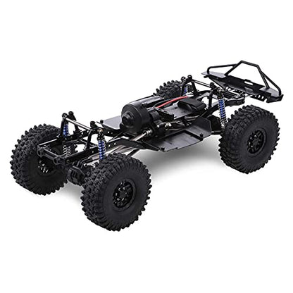 313mm Wheelbase Chassis Frame w/Tries for 1/10 AXIAL SCX10 II 90046 90047 RC Crawler Climbing Car DIY - size: with Tires