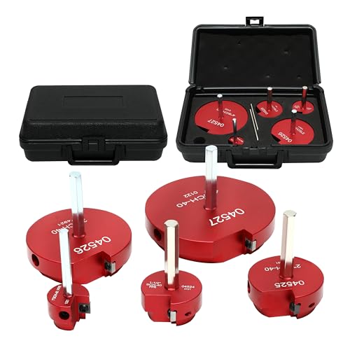 HFS(R) 5Pcs PVC Pipe Reamer Tool, 1-1/4",1-1/2",2",3",4" - Fits 1/2" Drill, PVC Fitting Saver & Plastic Pipe Fitsting Reamer Socket Saver Plumbing Tool for Schedule 40 Plastic Pipes - size: 1-1/4",1-1/2",2",3",4"