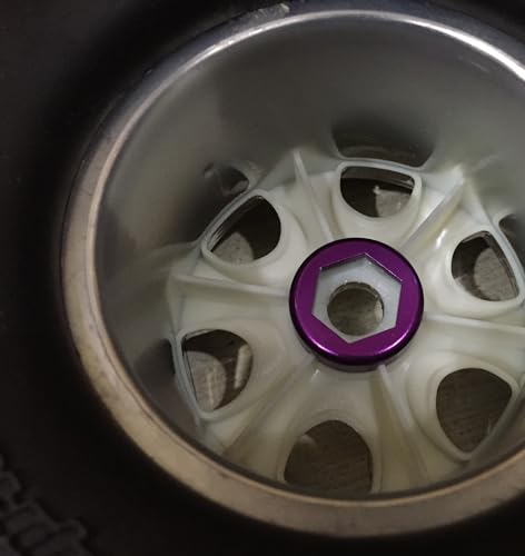 17mm Hex Wheel Conversion with 5mm Extensions M5 Right and Left Wheel Nuts Purple for HPI Savage Flux X XL 21 25 SS 4.6