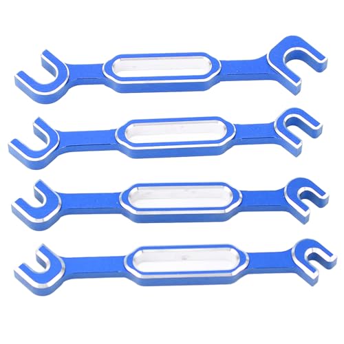 RC Car Wrench, 3.0 to 6.0mm Aluminum Alloy Turnbuckle Nut Ball Joint Remover Wrench Set, with Lightweight Durable Construction for Adjusting Ball Joints, Pull Rods, and Push Rods (Blue) - color: Blue
