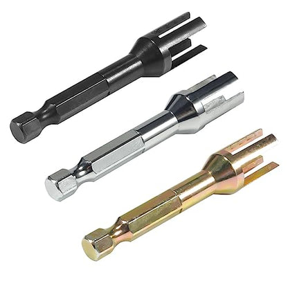 RC Tool kit Quick Assembly Tool Ball Joint Wrench with 1/4'' Hex Shank Fit 5347 Rod Ends for 1/10 RC Crawler Links Building TRX4 SCX10 TF2 VS4-10 RC Tool Set (Rod Ends Assembly Tool Black) (Black)