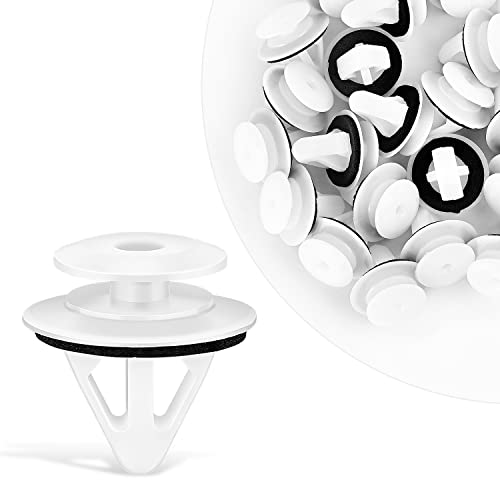 GOOACC 50Pcs Car Door Trim Panel Retainer Clips for Mazda | Bumper Fastener Rivet Clips G18K-51-SJ3 G18K51SJ3 Mazda 2, 3, 5, 6, CX-7, CX-9, MPV, MX-5 Miata, Protege RX-8 with Seal Ring - color: 50Pcs Door Trim Panel Retainer