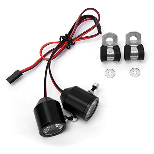 Joyzan RC Spotlights, Crawler Headlight LED Light Car Front Searchlights | Roof Rack Lamp Bar Kit Receiver Powered Bright Lights Simulation Spare Part Replacement for Kids Toy Truck Vehicle Model 3W