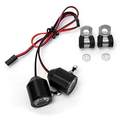 Joyzan RC Spotlights, Crawler Headlight LED Light Car Front Searchlights | Roof Rack Lamp Bar Kit Receiver Powered Bright Lights Simulation Spare Part Replacement for Kids Toy Truck Vehicle Model 3W
