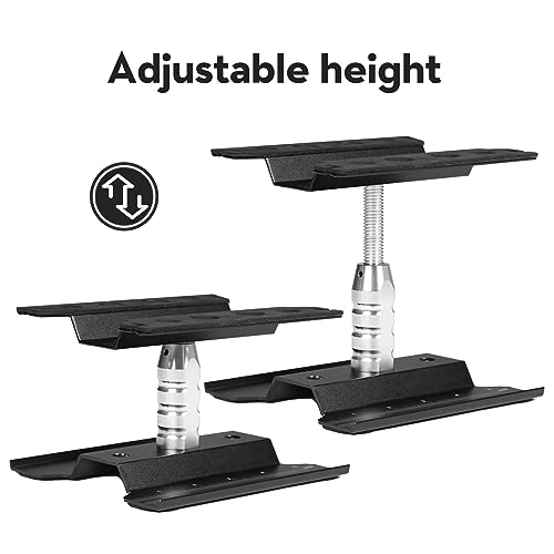 Buddy RC RC Hobby Car Workstation Work Stand Aluminum Repair Workstation 360 Degree Rotation Lift Or Lower with Screw Tray for 1/8 1/10 1/12 Scale RC Trucks Buggy (Black)