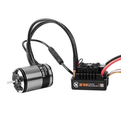 XC E3652 & E10 Sensored Brushless Motor and ESC Combo for RC Car,2-3S Lipo,IP67 Water Proof,Applicable to:1/10 On-Road,Off-Road,Short Course(Light Load) (3300KV+E10) - size: 3300KV+E10 No Connector