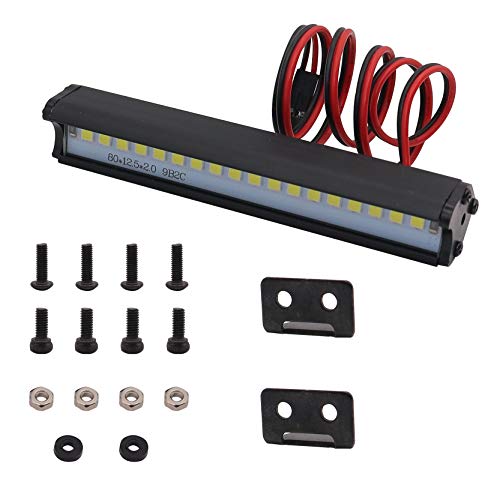 18 LED RC Light Bar Roof LED Lamp Kit Compatible with traxxas TRX-4 Axial SCX10 Tamiya HPI Losi HSP RC Crawler Truck,83mm / 3.27"