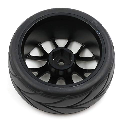 4pcs New RC 1/10 On Road Tires Soft & Alloy Aluminum Rims Hex 12mm