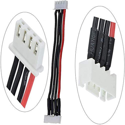 10PCS JST-XH 3S Balance Plug Extension Lead Wire 200mm for LiPo Battery Balance Charging 22AWG Silicone