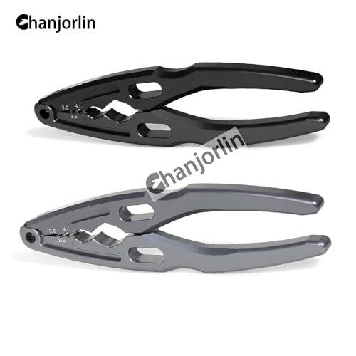 RC Multi-Function Shock Pliers Aluminum Alloy RC Clamps 3.0 3.5 4.0 Shock Pivot Balls Tie Rods Shafts Assembly Disassembly Tool For 1/8 1/10 Crawler On Off Road Buggy Truck Car (Titanium) - color: Titanium