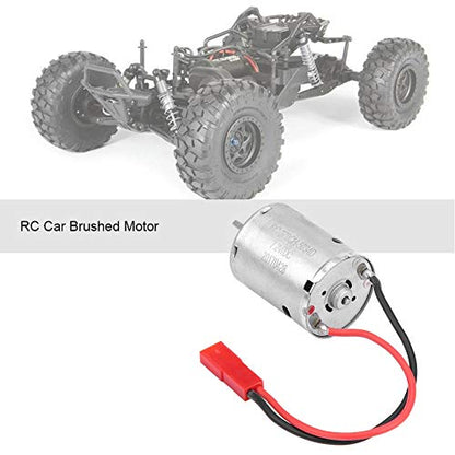 RC Brushed Motor, High Torque Durable for Off-Road Crawling, 370 Size Electric Motor for RC Hobbyists, Off-Road Enthusiasts, 1/18 Scale Trucks