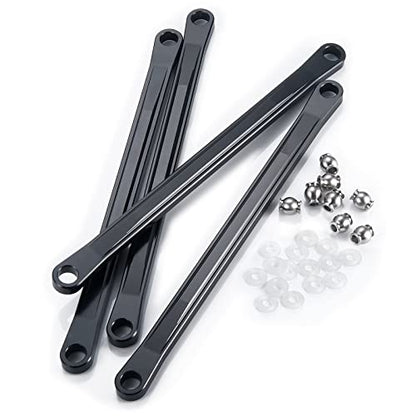 8pcs Aluminum Alloy Chassis Linkage Rod Set Upper & Lower Suspension Links for 1/8 LOSI LMT RC Crawler Car Pull Rod Link Linkage Tie Rod Kit Upgrade Parts Accessories