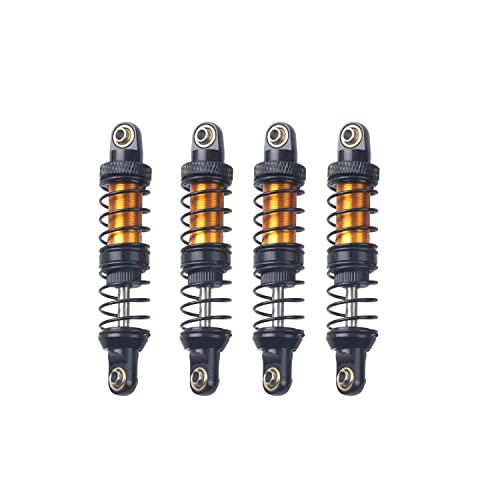 4Pcs ShareGoo Metal Shock Absorber 70/80/90/100/110/120mm Damper Compatible with Tamiya CC01 Traxxas TRX4 Axial SCX10 D90 D110 RR10 1/10 RC Crawler Car (70mm Hole Distance) - size: 70mm Hole Distance