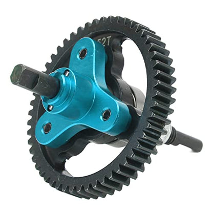 Oumefar 52T Differential Gear Slipper Clutch, Aluminum Alloy and Steel RC Slipper Clutch Car Replacement Parts for Slash 2WD 1/10 RC Car RC Accessories (Blue)
