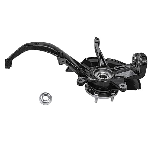 Detroit Axle - Front 4pc Steering Knuckles CV Axles for 06-09 Ford Fusion | Mercury Milan, 06 Lincoln Zephyr, 2 CV Axle Shafts 2 Steering Knuckles & Wheel Bearing Hubs 2006 2007 2008 2009 Replacement - size: 4UX47643/Kit