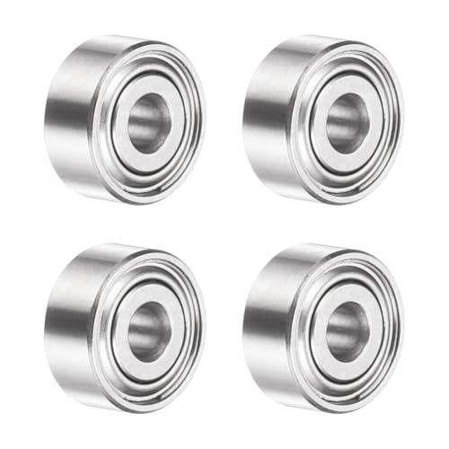 uxcell 4Pcs SMR72ZZ Deep Groove Ball Bearings, 2x7x3mm 440C Stainless Steel Double Shielded Bearings, ABEC 5 - size: 2x7x3mm