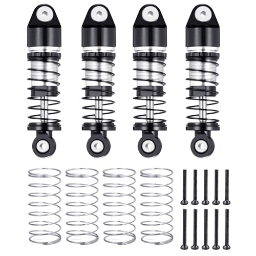 RCLIONS RC Car Shocks 33mm Big Bore Oil Shock Absorber for AXIAL SCX24 1/24th RC Crawler Car Upgrade Parts