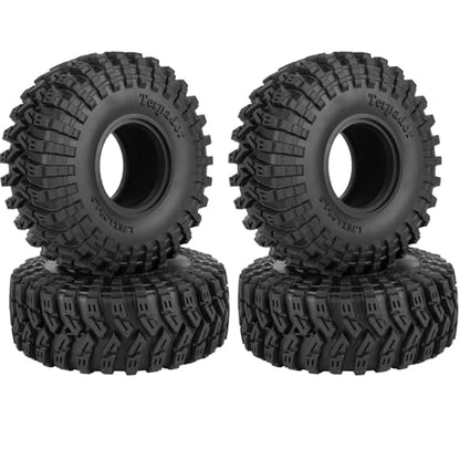 1.9 Inch RC Crawler Tires Skins Soft Rubber Off-Road Tyres for 1/10 TRX4 TRX6 SCX10 90046 AX103007 D90 Gen7 MST VS4-10,RCHuiWow High Grip Mud Terrain Tyres,StyleA - style: StyleA(4pcs)