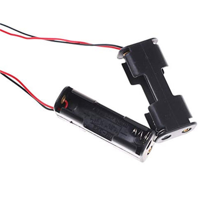 Replacement Part For Plastic AA Battery Case Holder Storage Box With Wire Leads For Model Car Spare Parts RC Helicopter Accessoies 2pcs/lot