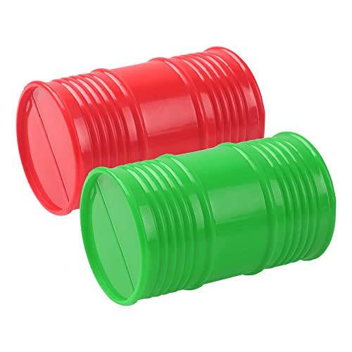 1/10 RC Decorations Accessories Plastic Oil Drum Fuel Tank Container Compatible with Traxxas TRX-4 Tamiya CC01 Axial SCX10 D90 Redcat HSP 90046 D110 1/10 RC Crawler Truck