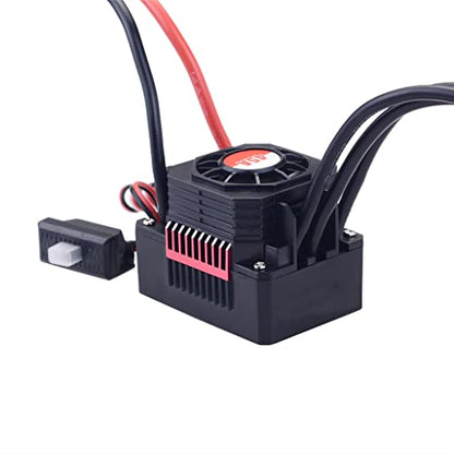 KingVal Replacement F540 3000KV Waterproof Brushless Motor Shaft 3.175mm with 45A Brushless ESC Combo Compatible with 1/10 RC Car