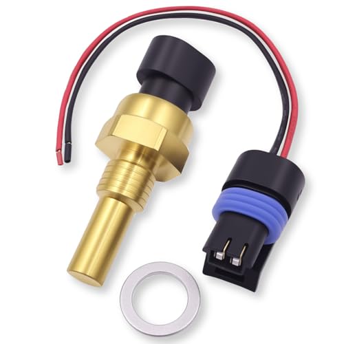VEHICODE Engine Coolant Temperature Sensor Fit for Chevrolet, w/Connector | ECT Water Temp Sensor Compatible with Chevy Silverado Suburban Equinox Tahoe Malibu Camaro Corvette, GMC Sierra Yukon Terrain
