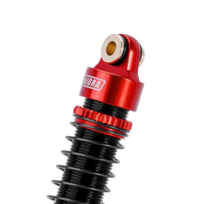 INJORA 59MM Long Threaded Oil Damper Shock Absorber for TRX4M, Red - color: Red