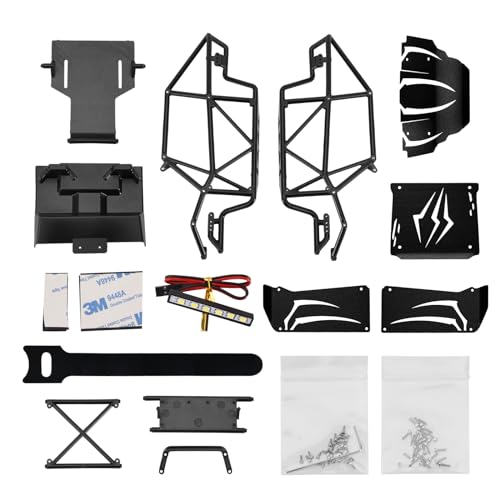 INJORA Black Rock Buggy Bodyshell for SCX24 C10 JLU Bronco Basecamp 4Runner - color: Black